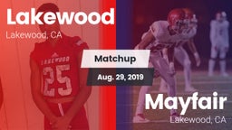 Matchup: Lakewood vs. Mayfair  2019