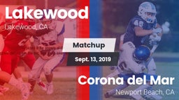 Matchup: Lakewood vs. Corona del Mar  2019