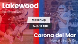 Matchup: Lakewood vs. Corona del Mar  2019