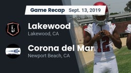 Recap: Lakewood  vs. Corona del Mar  2019