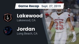 Recap: Lakewood  vs. Jordan  2019