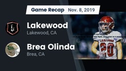 Recap: Lakewood  vs. Brea Olinda  2019