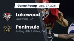 Recap: Lakewood  vs.  Peninsula  2021