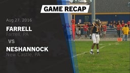 Recap: Farrell  vs. Neshannock  2016