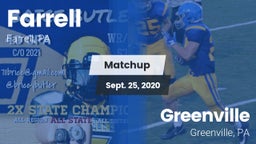 Matchup: Farrell  vs. Greenville  2020