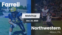 Matchup: Farrell  vs. Northwestern  2020