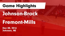 Johnson-Brock  vs Fremont-Mills  Game Highlights - Dec 08, 2016