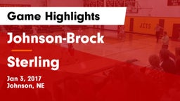 Johnson-Brock  vs Sterling  Game Highlights - Jan 3, 2017