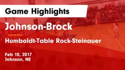 Johnson-Brock  vs Humboldt-Table Rock-Steinauer  Game Highlights - Feb 10, 2017