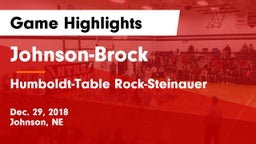 Johnson-Brock  vs Humboldt-Table Rock-Steinauer  Game Highlights - Dec. 29, 2018