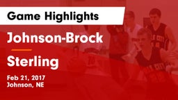 Johnson-Brock  vs Sterling  Game Highlights - Feb 21, 2017