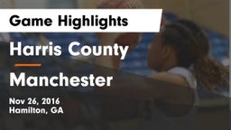 Harris County  vs Manchester  Game Highlights - Nov 26, 2016