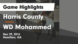 Harris County  vs WD Mohammed Game Highlights - Dec 29, 2016