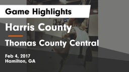 Harris County  vs Thomas County Central  Game Highlights - Feb 4, 2017