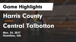 Harris County  vs Central Talbotton Game Highlights - Nov. 24, 2017