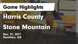 Harris County  vs Stone Mountain   Game Highlights - Dec. 27, 2017