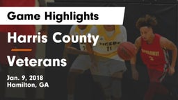 Harris County  vs Veterans  Game Highlights - Jan. 9, 2018