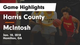 Harris County  vs McIntosh  Game Highlights - Jan. 10, 2018