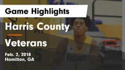 Harris County  vs Veterans  Game Highlights - Feb. 2, 2018