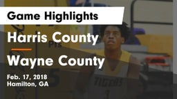 Harris County  vs Wayne County  Game Highlights - Feb. 17, 2018