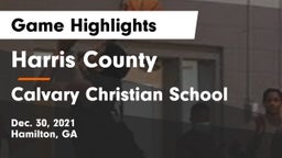 Harris County  vs Calvary Christian School Game Highlights - Dec. 30, 2021