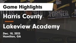 Harris County  vs Lakeview Academy  Game Highlights - Dec. 18, 2023