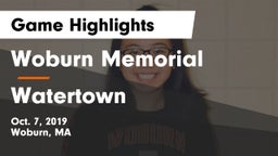 Woburn Memorial  vs Watertown Game Highlights - Oct. 7, 2019