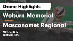 Woburn Memorial  vs Masconomet Regional  Game Highlights - Nov. 5, 2019
