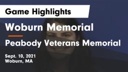 Woburn Memorial  vs Peabody Veterans Memorial Game Highlights - Sept. 10, 2021