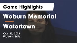 Woburn Memorial  vs Watertown Game Highlights - Oct. 15, 2021