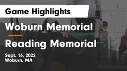Woburn Memorial  vs Reading Memorial  Game Highlights - Sept. 16, 2022