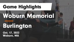 Woburn Memorial  vs Burlington  Game Highlights - Oct. 17, 2022