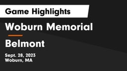 Woburn Memorial  vs Belmont Game Highlights - Sept. 28, 2023