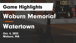 Woburn Memorial  vs Watertown Game Highlights - Oct. 4, 2023
