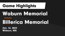 Woburn Memorial  vs Billerica Memorial  Game Highlights - Oct. 14, 2023