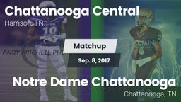 Matchup: Chattanooga Central vs. Notre Dame Chattanooga 2017