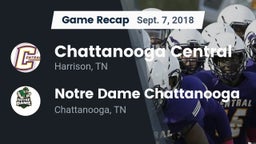 Recap: Chattanooga Central  vs. Notre Dame Chattanooga 2018