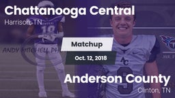 Matchup: Chattanooga Central vs. Anderson County  2018