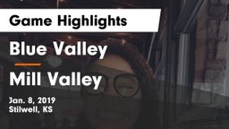 Blue Valley  vs Mill Valley  Game Highlights - Jan. 8, 2019