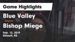 Blue Valley  vs Bishop Miege  Game Highlights - Feb. 12, 2019