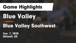 Blue Valley  vs Blue Valley Southwest  Game Highlights - Jan. 7, 2020