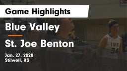 Blue Valley  vs St. Joe Benton Game Highlights - Jan. 27, 2020