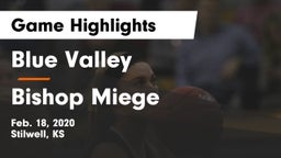 Blue Valley  vs Bishop Miege Game Highlights - Feb. 18, 2020