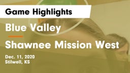 Blue Valley  vs Shawnee Mission West Game Highlights - Dec. 11, 2020