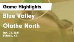 Blue Valley  vs Olathe North  Game Highlights - Jan. 21, 2021