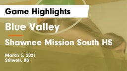 Blue Valley  vs Shawnee Mission South HS Game Highlights - March 3, 2021