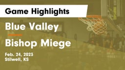 Blue Valley  vs Bishop Miege Game Highlights - Feb. 24, 2023