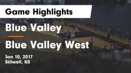 Blue Valley  vs Blue Valley West  Game Highlights - Jan 10, 2017
