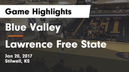 Blue Valley  vs Lawrence Free State  Game Highlights - Jan 20, 2017