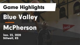 Blue Valley  vs McPherson  Game Highlights - Jan. 23, 2020